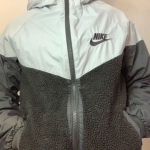 nike windbreaker w/ fur